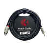 cable de señal kirlin 3m cal.24 pvc negro 3.5st./2 rca l/r