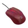 mouse ergonomico green leaf scroll/cable usb / 1200 dpis, rojo mate