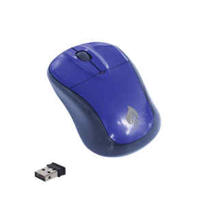mouse inalambrico green leaf 2.4, azul