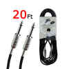 cable studio z, 1/4 a 1/4 mono 20′