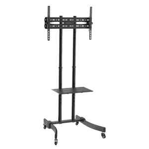 soporte p/tv n.a. con rodos y bandeja 37” a 70”