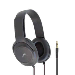 audifono mitzu de diadema c/almohadillas grandes/negro