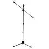 pedestal zebra p/ microfono cromado 1.65mts.