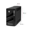 ups salicru 750va 6 tomas, interactivo