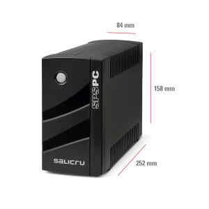 ups salicru 750va 6 tomas, interactivo