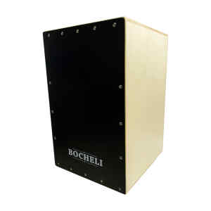 cajon peruano bocheli 31x30x48 color natural/negro