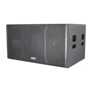sub woofer blg de 2×18 activo madera 7200 watts program/filtro 30hz
