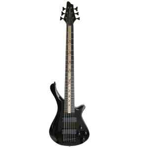 bajo electrico hendrix 6 cuerdas activo negro beteado c/funda y accs.