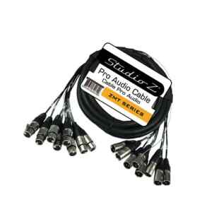 cable zebra 8 xlr macho a xlr macho 16′ cal 8 bronce