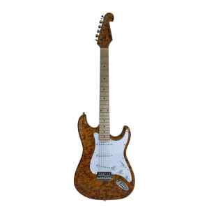 guitarra electrica hendrix tipo stratocaster bird-eye light c/ funda