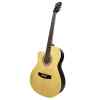guitarra electro acustica valenciana 39” natural p/zurdo c/ funda