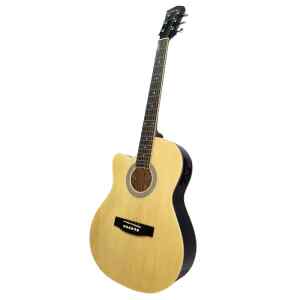 guitarra electro acustica valenciana 39” natural p/zurdo c/ funda