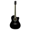guitarra electro acustica valenciana 39” negra c/ funda