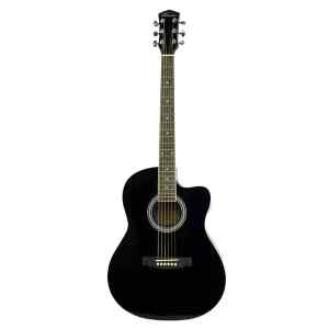 guitarra electro acustica valenciana 39” negra c/ funda