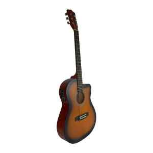 guitarra electro acustica  valenciana 39” slim mate sunburst