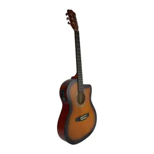 guitarra electro acustica  valenciana 39” slim mate sunburst