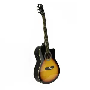 guitarra electro acustica valenciana 39” sunburst c/ funda