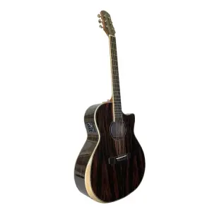 guitarra electro acustica valenciana 41″ cutaway nogal veteado c/funda