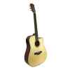guitarra electro acustica valenciana casino 41″ natural c/ eq, lcd c/funda