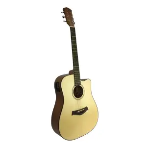 guitarra electro acustica valenciana casino 41″ natural c/ eq, lcd c/funda