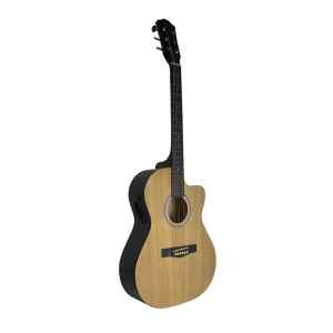 guitarra electro acustica valenciana country cutaway 40” natural c/funda