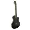 guitarra electro clasica valenciana 39″ cutaway negra  c/funda