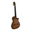 guitarra electro clasica valenciana 39″ cutaway azul  c/funda