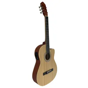 guitarra electro acustica  valenciana 39” slim mate natural