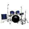 set de bateria dvd, 5pcs tour azul tigre