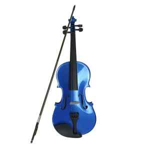 violin vivaldi 4/4  cuerdas de metal azul  c/estuche,