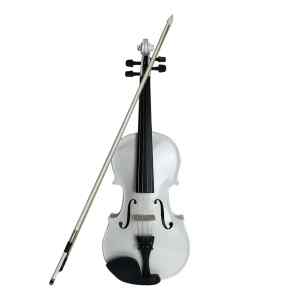 violin vivaldi 4/4  cuerdas de metal blanco c/estuche,