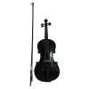 violin vivaldi 4/4  cuerdas de metal negro c/estuche,