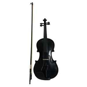 violin vivaldi 4/4  cuerdas de metal negro c/estuche,