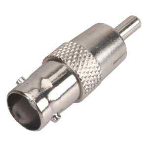 Adaptador con conector hembra BNC a macho RCA – Steren