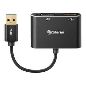 Adaptador USB 3.0 a HDMI / VGA – Steren