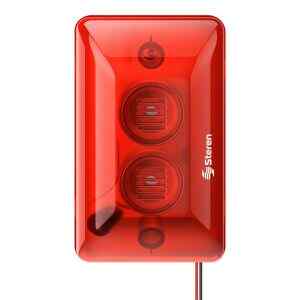 Alarma sonora con luz estroboscopica roja – Steren