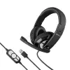 Audifonos multimedia USB ultraconfort, negros – Steren