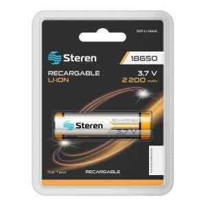 Bateria recargable Li-ion 2200 mAh tipo 18650 – Steren