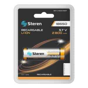 Bateria recargable Li-ion 2800 mAh tipo 18650 – Steren