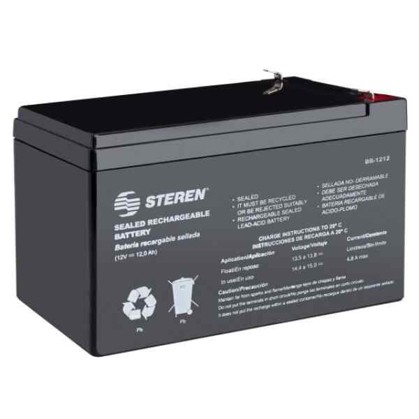 Bateria sellada de acido-plomo, 12 Vcc 12 Ah – Steren