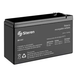 Bateria sellada de acido-plomo, 12 Vcc 7 Ah – Steren