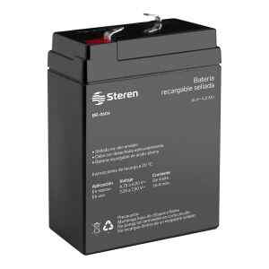 Bateria sellada de acido-plomo, 6 Vcc 4 Ah – Steren