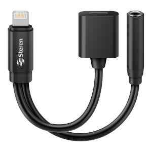 Cable adaptador Lightning para audio 3,5 mm y carga – Steren