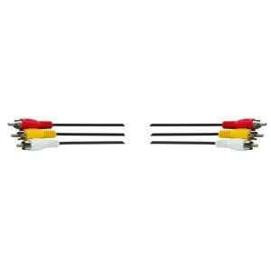 Cable RCA de audio y video con conectores niquelados, de 1,8 m – Steren