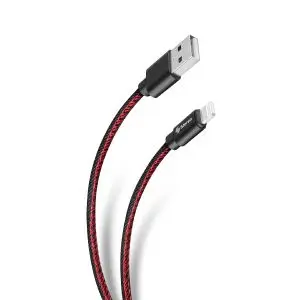 Cable USB a Lightning, de 1,2 m, con forro de mezclilla – Steren