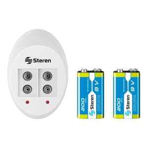 Cargador inteligente de pilas 9V. Incluye 2 pilas 9V – Steren