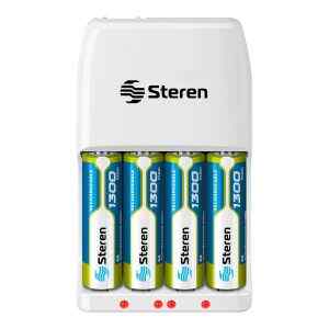 Cargador rapido de pilas AA y AAA. Incluye 4 pilas AA – Steren