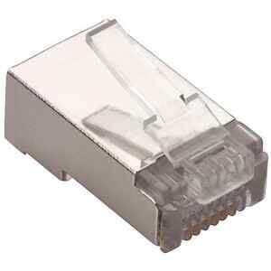 Conector blindado RJ45 de 8 contactos FTP o STP CAT 5e, para cable redondo – Steren