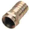 Conector macho tipo F para cable RG6, de laton, con anillo y gel de silicon para intemperie – Steren