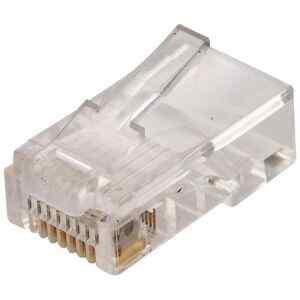 Conector telefonico modular RJ45 de 8 contactos para cable redondo – Steren